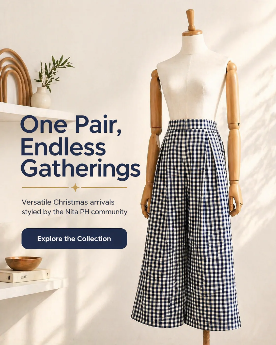 Sustainable activewear Meta feed ad